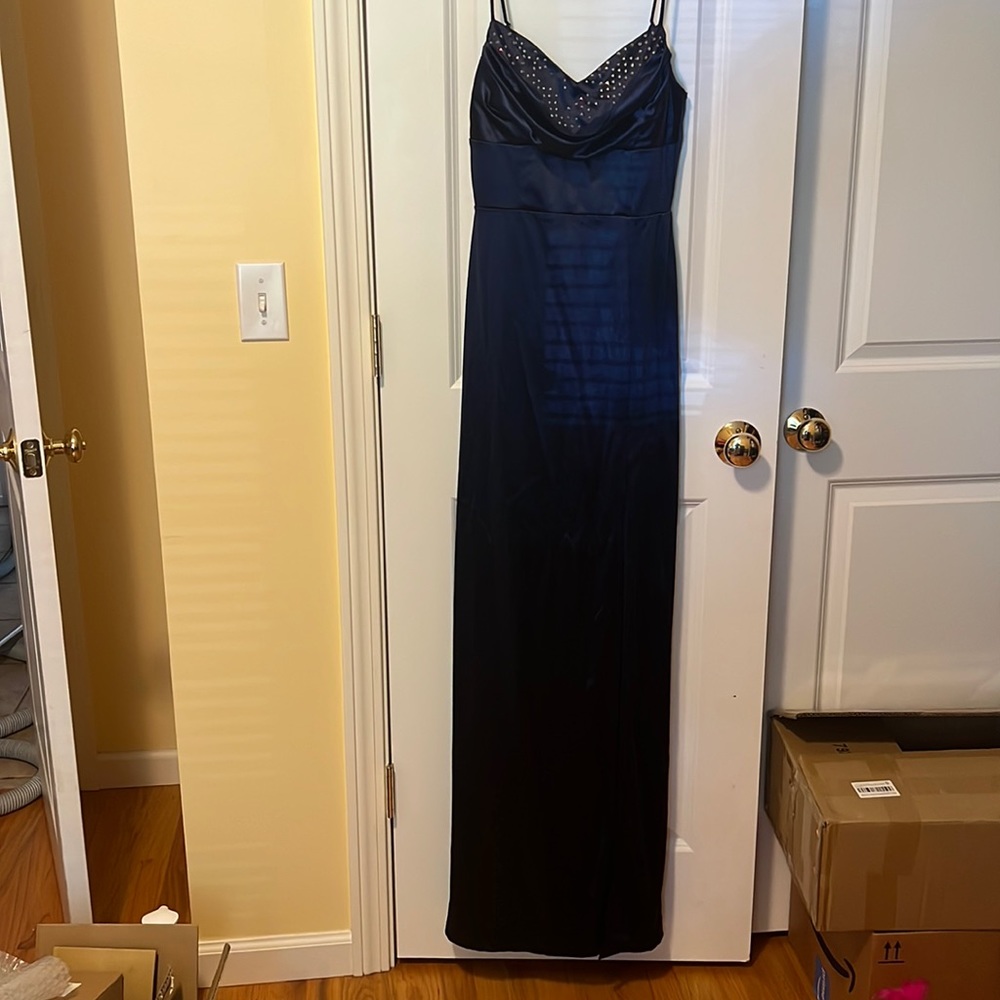 Windsor Navy Blue Long Occasion Dress - Gem Windsor Navy Blue Long Occasion Dress - Gem
